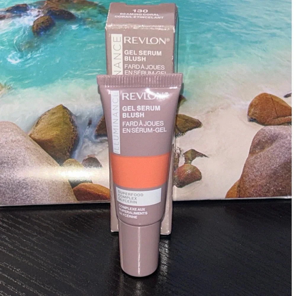 Revlon Illuminance Gel Serum Blush Beaming Coral 130 Superfood Complex Glycerin